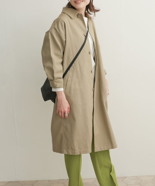 「URBAN RESEARCH DOORS」 ステンカラーコート 1 ベージュ レディース_画像2