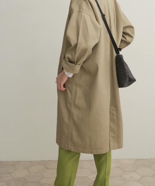 「URBAN RESEARCH DOORS」 ステンカラーコート 1 ベージュ レディース_画像3