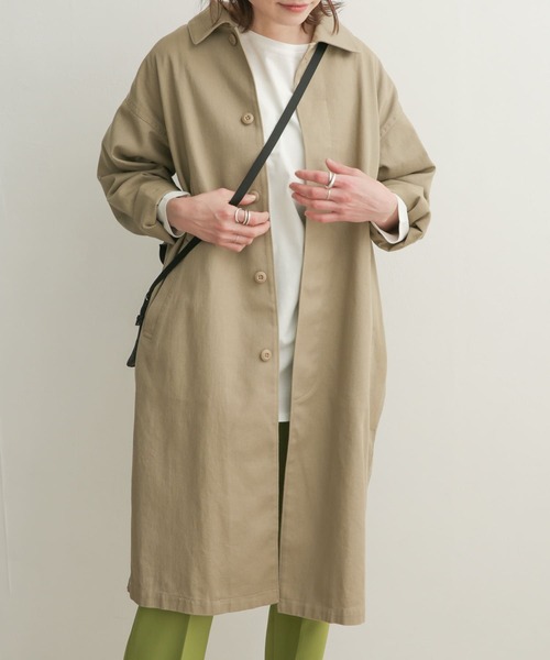 「URBAN RESEARCH DOORS」 ステンカラーコート 1 ベージュ レディース_画像6