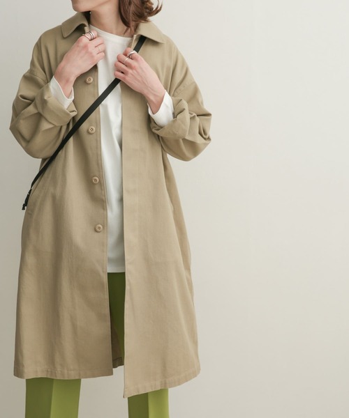 「URBAN RESEARCH DOORS」 ステンカラーコート 1 ベージュ レディース_画像9