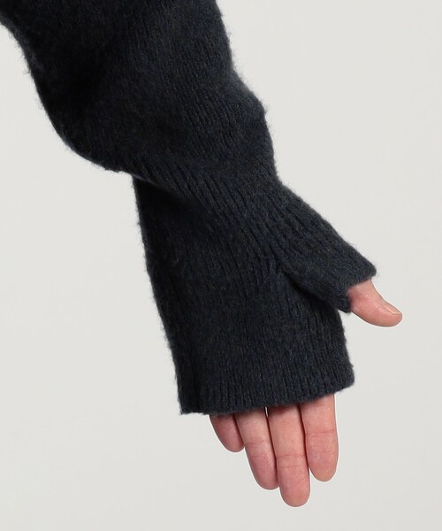 セーター ニット ウールカシミヤシルク ダブルブレステッド ニットコート メンズの画像