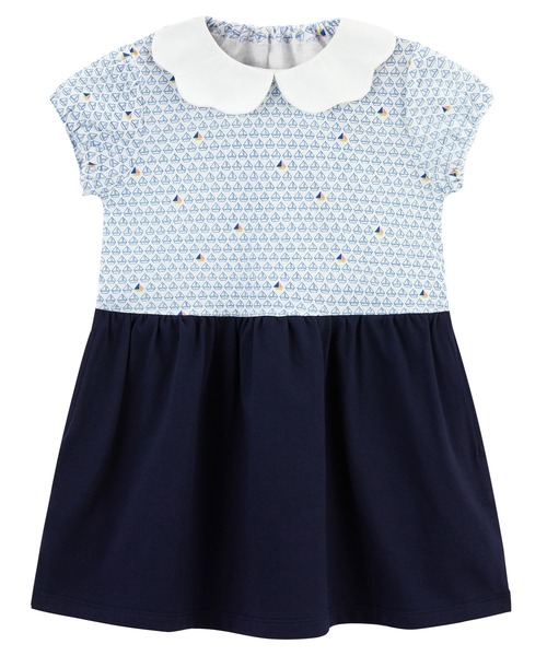 「combimini」 「KIDS」ドッキングワンピース 110 ブルー キッズ_画像2