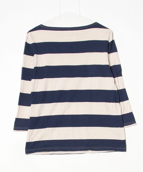 ORCIVAL（オーシバル） ボーダー柄7分袖Tシャツ 3 ブルー メンズ