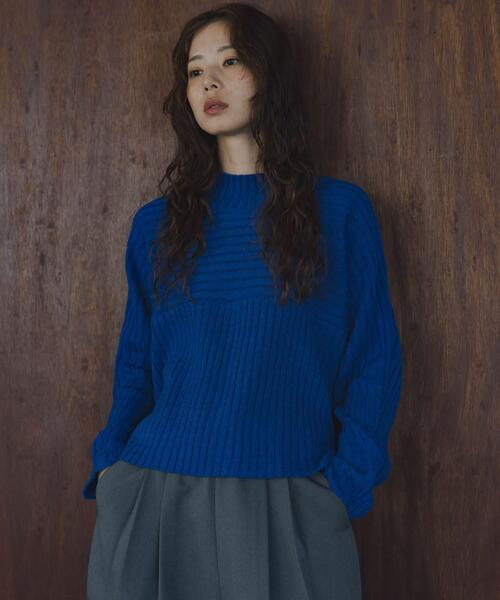URBAN RESEARCH Sonny Label ニット セーター ワイドリブ切替えニット