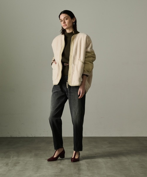 「kha:ki」 デニムパンツ 2 ブラック レディース_画像3