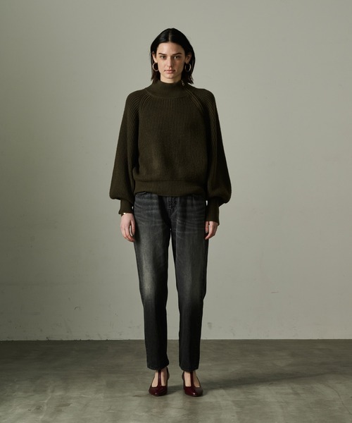 「kha:ki」 デニムパンツ 2 ブラック レディース_画像7