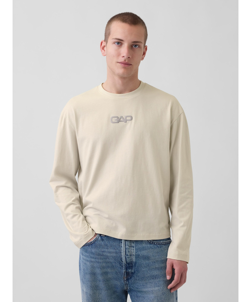 GAP（ギャップ） tシャツ リラックスフィット GAPロゴ クロップドT