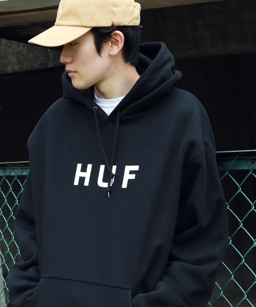 HUF（ハフ） プルオーバーパーカー MEDIUM ブラック メンズ : ZOZOTOWN 