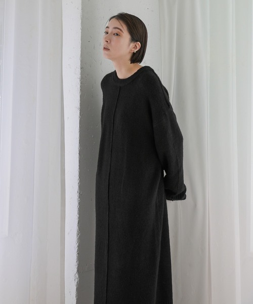 「select MOCA」 ニットワンピース FREE ブラック レディース_画像9