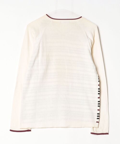 BURBERRY BLACK LABEL」 ボーダー柄長袖ニット 3 ベージュ メンズ 