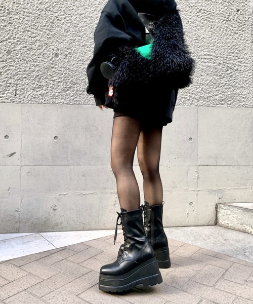 「R&E」 ブーツ L ブラック レディース_画像3