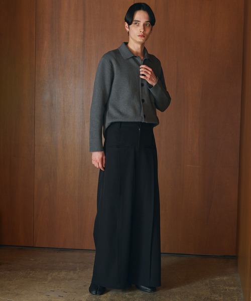ちささページ CIASENSE ワイドパンツ スラックス Front Pocket Tuck Slacks