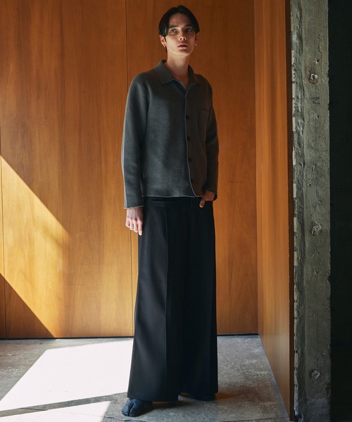 CIASENSE ワイドパンツ スラックス Front Pocket Tuck Slacks