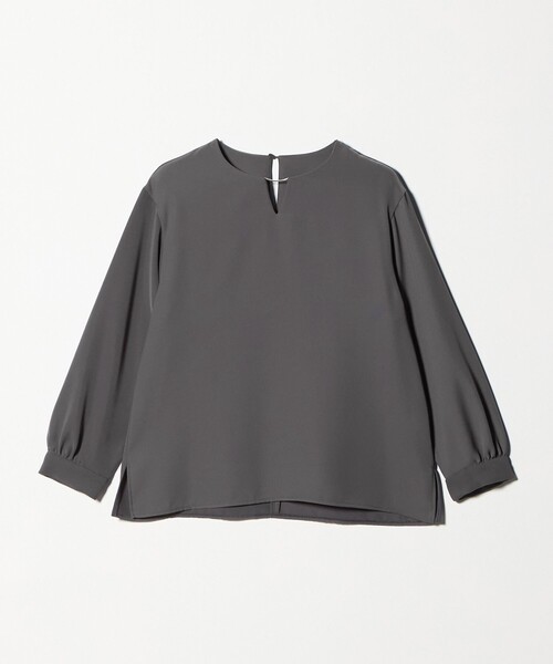 エンフォルド 21SS ダブルクロスシャツ オーバーサイズ 長袖 36 黒 ENFOLD - 美品 ENFOLD エンフォルド PEダブルクロス バックフレアー