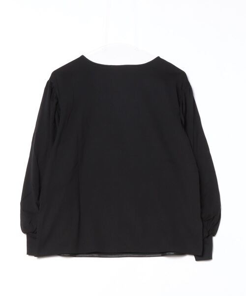 「Demi-Luxe BEAMS」 長袖カットソー - ブラック レディース_画像3