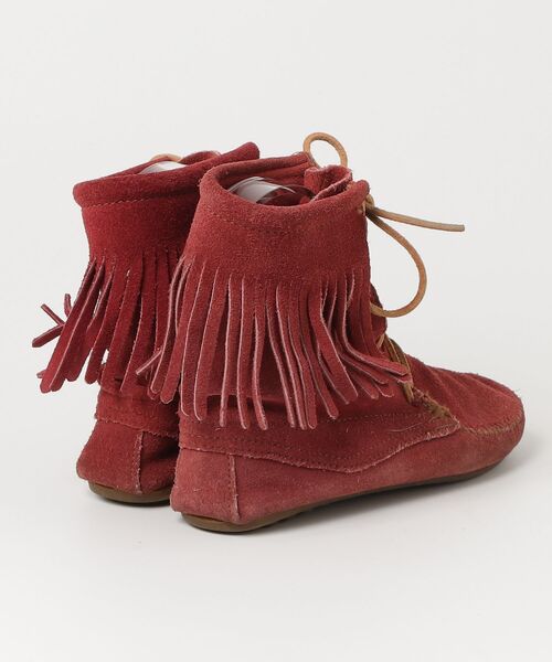 「Minnetonka」 ブーツ 6 レッド レディース_画像2