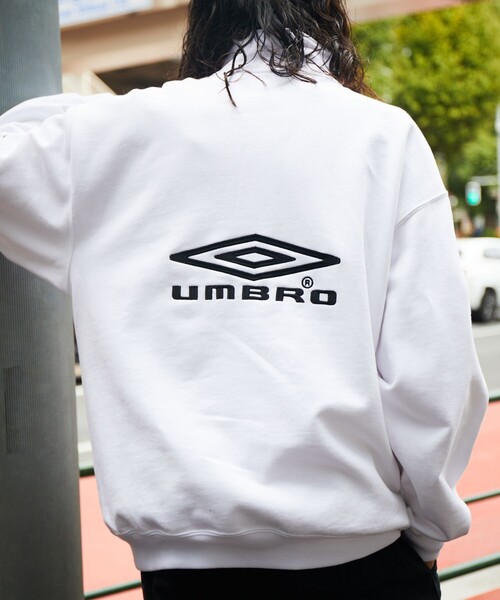 「UMBRO」 スウェットカットソー LARGE ホワイト メンズ