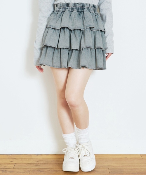 LOVETOXIC スカート アソートティアードフリルスカート キッズ 子供服