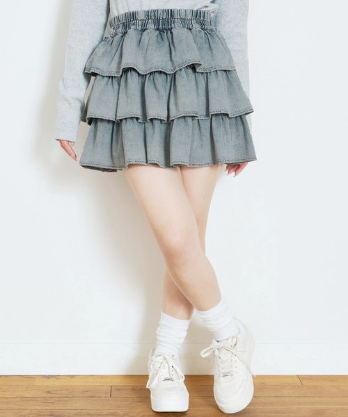 LOVETOXIC スカート アソートティアードフリルスカート キッズ 子供服