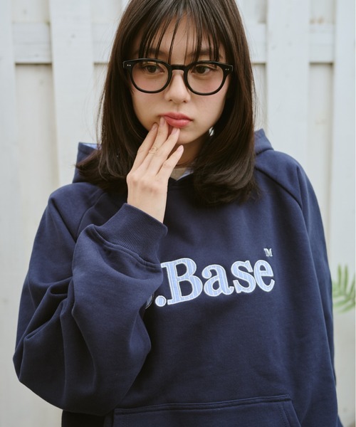 バービーフードプルオーパー BROKEN BASE（ブロークンベース） パーカー B.Base Big Hood Pullover
