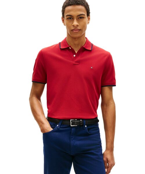 【良品】トミーヒルフィガー　ダイブチャーター　ポロシャツ　S TOMMY HILFIGER（トミー・ヒルフィガー） ポロシャツ ピケアンダー