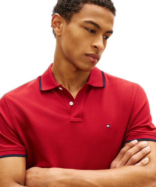 【良品】トミーヒルフィガー　ダイブチャーター　ポロシャツ　S TOMMY HILFIGER（トミー・ヒルフィガー） ポロシャツ ピケアンダー