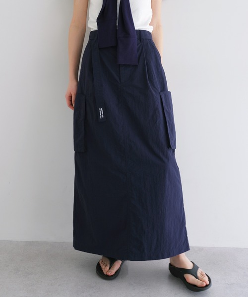 ANME ロング スカート 夏 接触冷感/UVカット(UPF50＋)/撥水加工