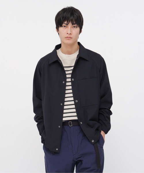 MHL. ウールライナー付き コットン　ブルゾン　ブラック サイズ2 2way MHL.（エムエイチエル） ブルゾン アウター UNIFORM WOOL POLYESTER