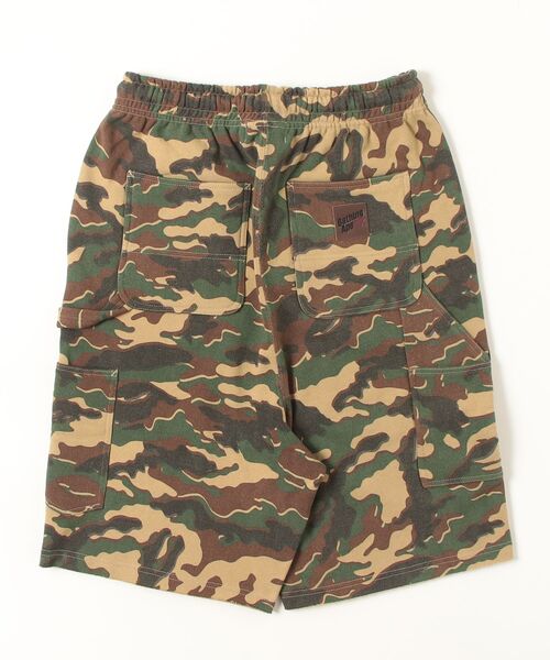 スウェットパンツ ジャージ GLITCH WOODLAND CAMO DOUBLE KNEE RELAXED FIT SWEAT SHORTS メンズの画像