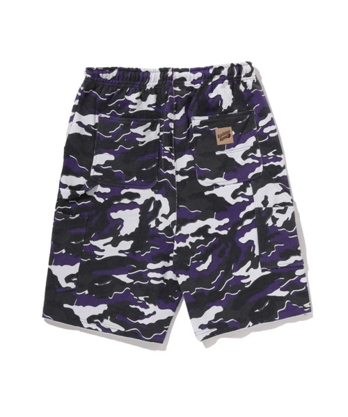 スウェットパンツ ジャージ GLITCH WOODLAND CAMO DOUBLE KNEE RELAXED FIT SWEAT SHORTS メンズの画像