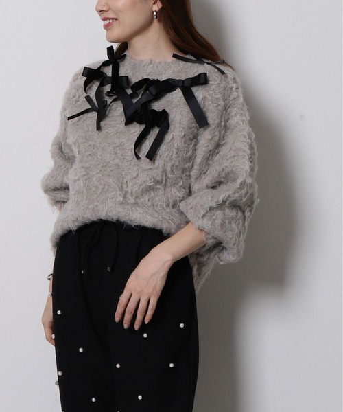 「Re.Verofonna」 長袖ニット MEDIUM ホワイト レディース_画像3