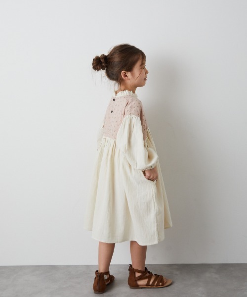 「riziere」 「KIDS」長袖ワンピース 110 ピンク キッズ_画像2