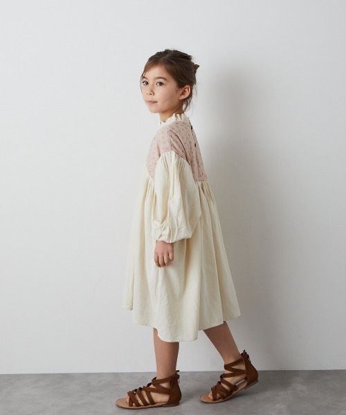 「riziere」 「KIDS」長袖ワンピース 110 ピンク キッズ_画像5