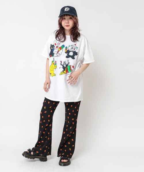 RNA（アールエヌエー） パンツ R4460 ヨーリューイチゴフレアパンツ
