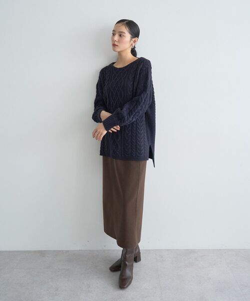 「YECCA VECCA」 プリーツスカート S ブラウン レディース_画像6