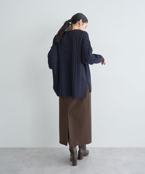 「YECCA VECCA」 プリーツスカート S ブラウン レディース_画像9
