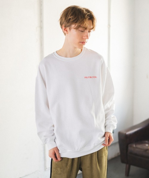 「FRUIT OF THE LOOM」 スウェットカットソー X-LARGE ブラック メンズ_画像9