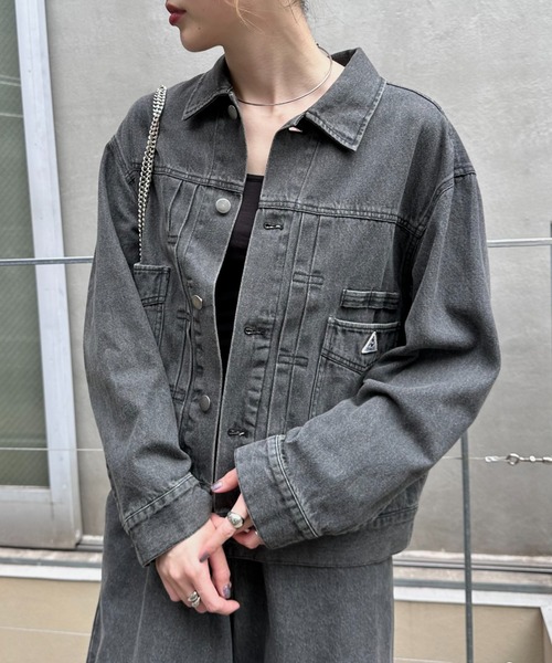 「GEVACO」 デニムジャケット MEDIUM ブルー レディースの画像