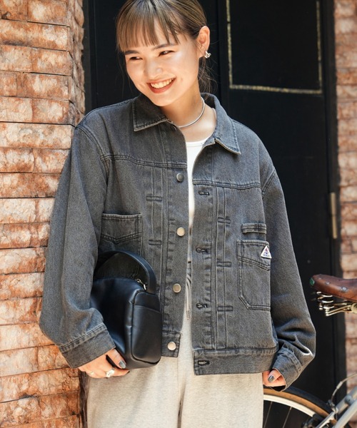 「GEVACO」 デニムジャケット MEDIUM ブルー レディースの画像