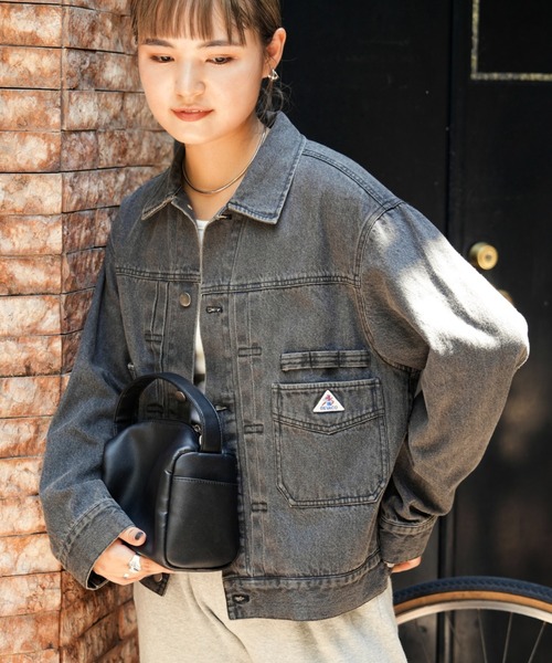 「GEVACO」 デニムジャケット MEDIUM ブルー レディースの画像