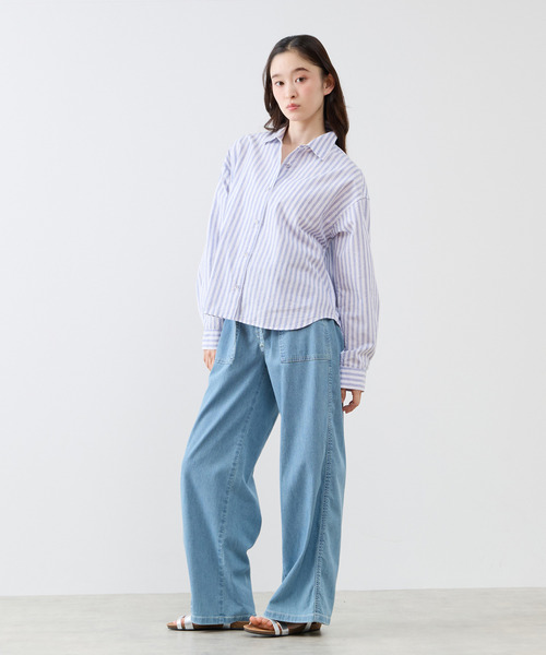 ジーンズ デニム デニムパンツ 「別注」「something/サムシング」イージーベイカーパンツ レディース_6