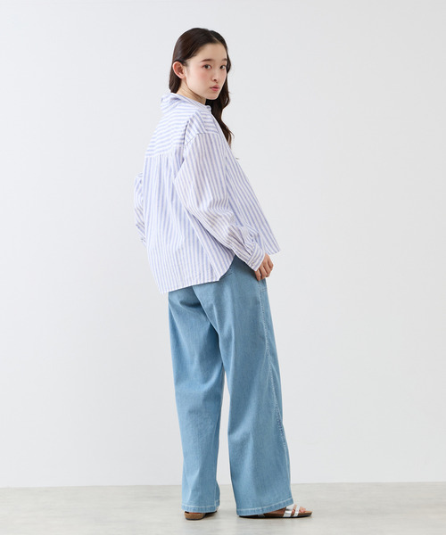 ジーンズ デニム デニムパンツ 「別注」「something/サムシング」イージーベイカーパンツ レディース_10