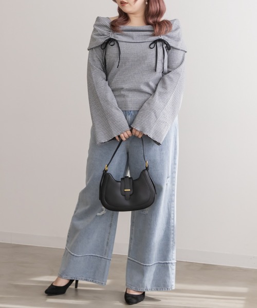 「CLETTE」 長袖カットソー 4L グレー レディース_画像5