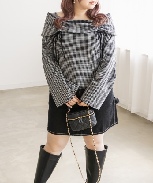 「CLETTE」 長袖カットソー 4L グレー レディース_画像9