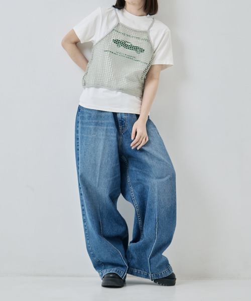 ジーンズ デニム デニムパンツ 「RhodolirioN/ロドリリオン」90s Loose Straight Pant - Denim レディースの画像
