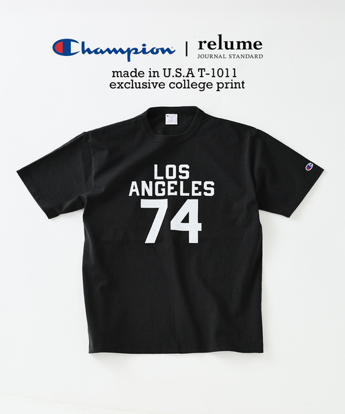 Champion（チャンピオン） tシャツ 別注 T1011 カレッジプリント T