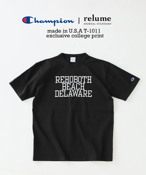 Champion（チャンピオン） tシャツ 別注 T1011 カレッジプリント T