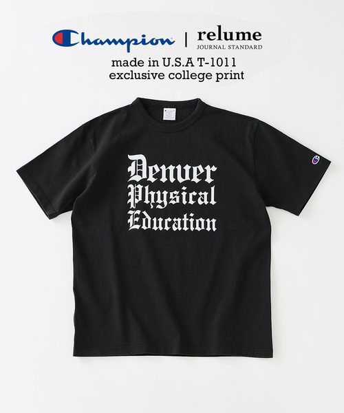 Champion（チャンピオン） tシャツ 別注 T1011 カレッジプリント T