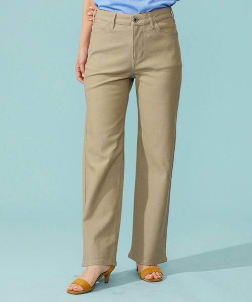 パンツ EDWIN LADIES ジャージーズ COOL ワイドデニムパンツ「涼」 レディースの画像