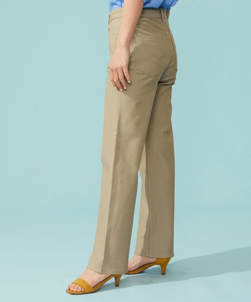 パンツ EDWIN LADIES ジャージーズ COOL ワイドデニムパンツ「涼」 レディースの画像